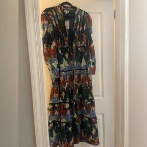 NWT Allison New York Colorful Abstract Print Dress